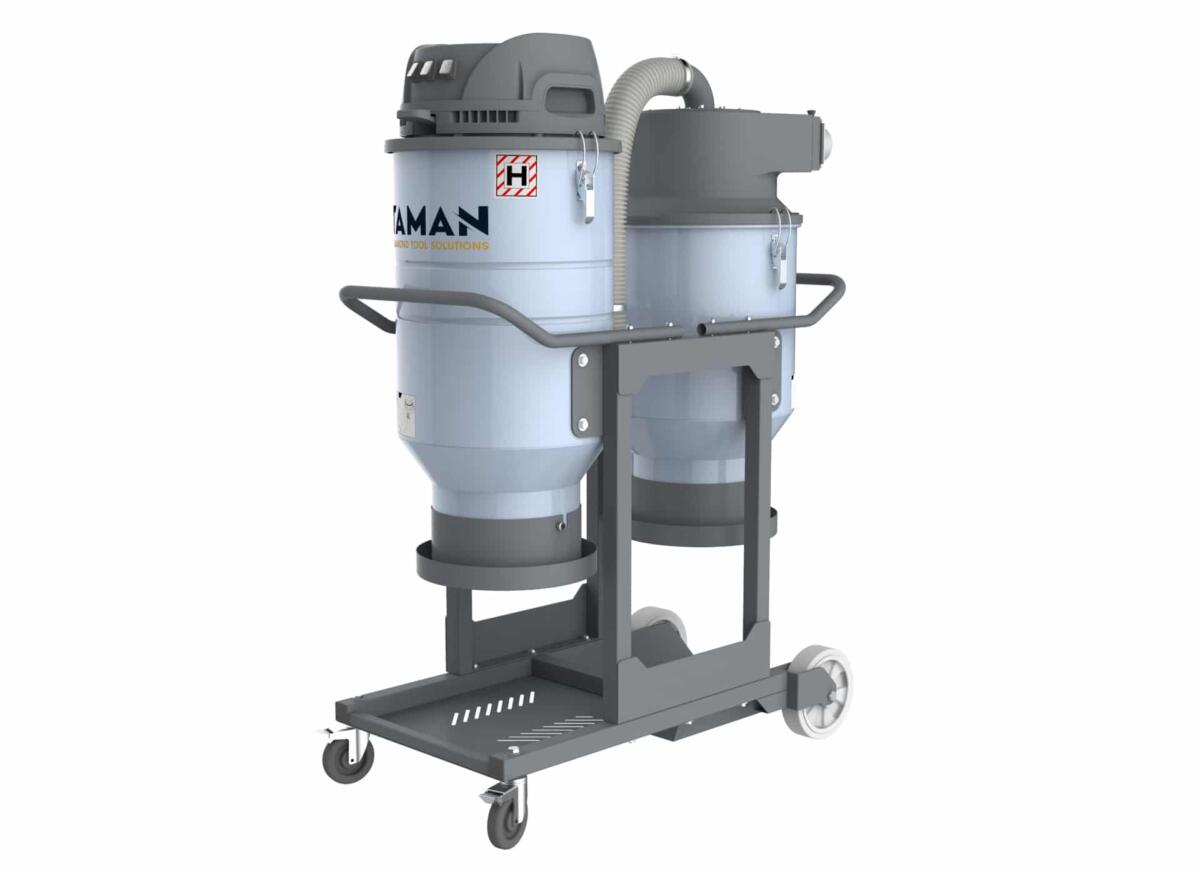 TDE5 Single phase Double Barrel 3 Motor Industrial Vacuum