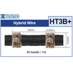 Widecut Hybrid Wire - Brazed Heavy Concrete Cutting Wire
