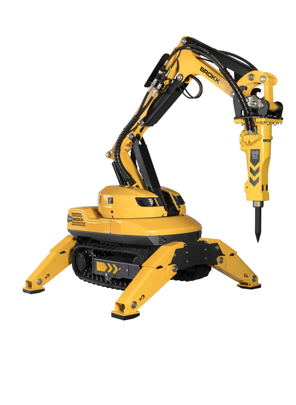 Brokk 110 Demolition Robot with BHB155 Hammer - 19.5KW