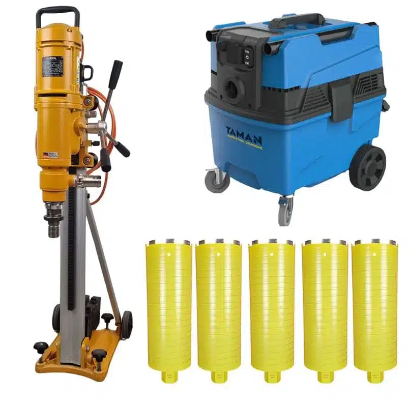 Wet & Dry Core Drill, Stand & Vacuum Package
