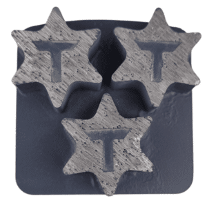 Redi Lock Grinding Shoe Triple Segment Exposed Aggregate 30 Grit Extra Hard