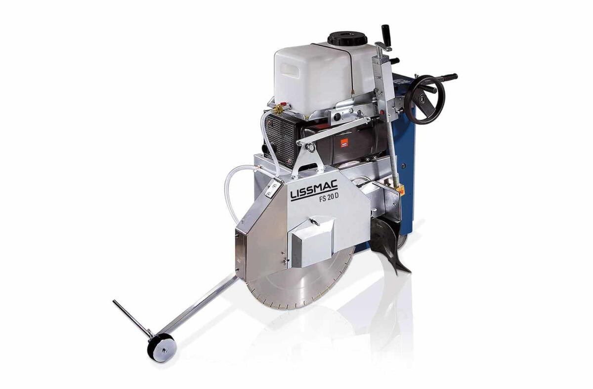 Lissmac Low Emission Diesel Floor saw FS 20 D/VE with 600mm Blade Guard